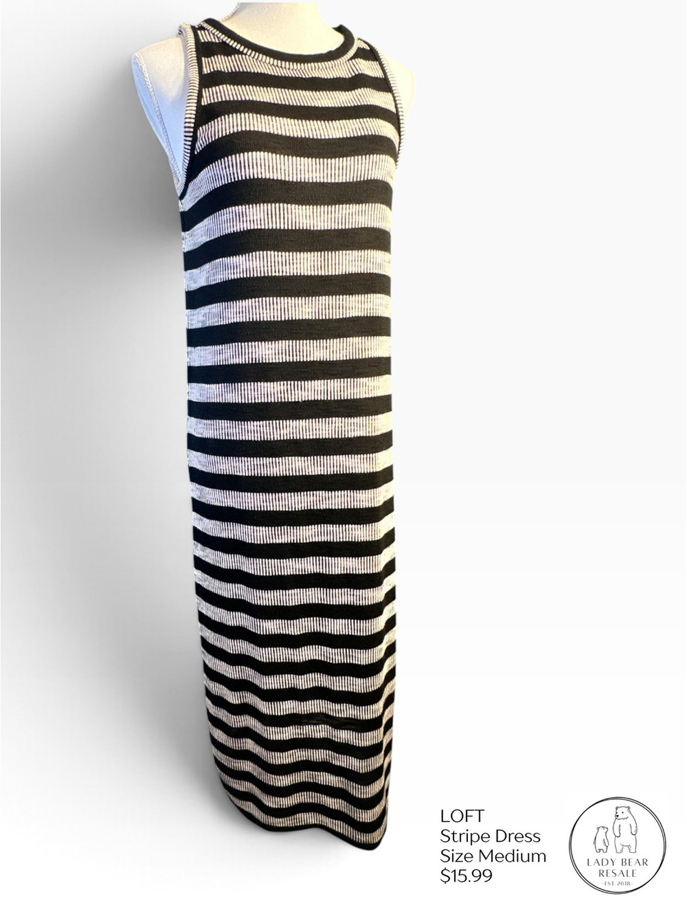 LOFT Stripe Tunic Dress - Size Medium